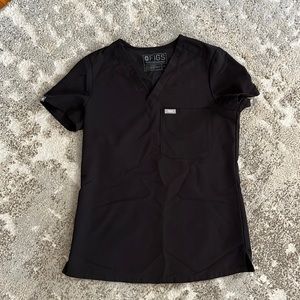 Figs Catarina 1-pocket scrub top - black XXS